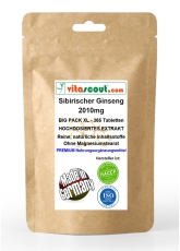 Sibirischer Ginseng Extrakt entspricht 2010mg Pulver PRO TABLETTE 365 Tabletten - MADE IN GERMANY - OHNE MAGNESIUMSTEARAT