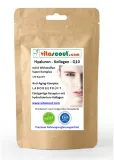 Hyaluron Kollagen Q10 Komplex 120 Kapseln – Vitamin C, Biotin Zink Selen Mangan